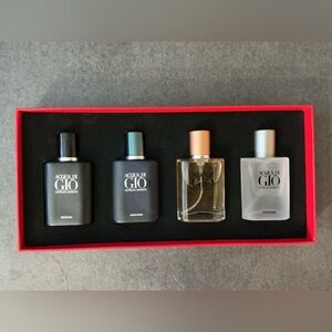 Giorgio Armani Red and Gold Box cologne gift set